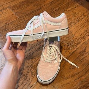 Light pink low-rise vans